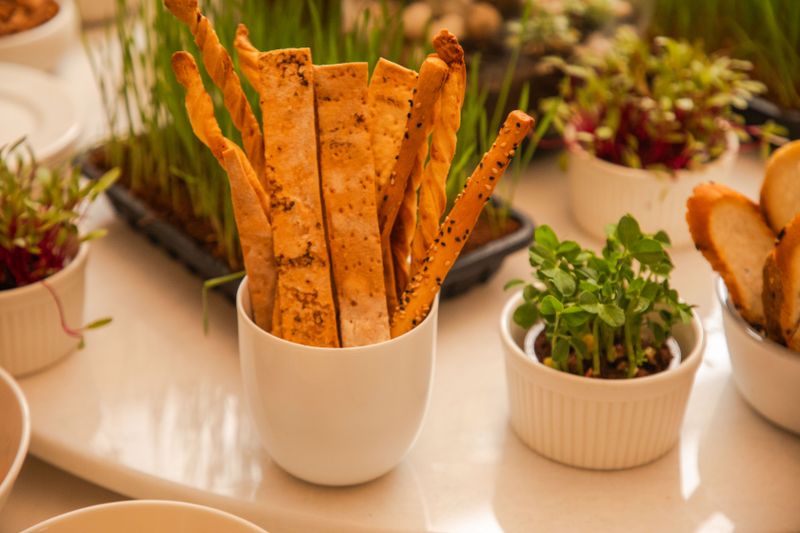Garlic Breadsticks with marinara dipping sauce